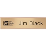 2-Ply Plastic Desk & Wall Plate Engraved Only: 8" x 2"