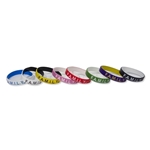 1/2" Rush Laser Debossed Silicone Wristbands 2 Ply