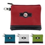 Two Tone Zipper Valuables Pouch
