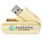 Hinsdale Eco-Friendly Bamboo Swivel USB