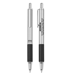Zebra Stainless Steel Retractable Gel Pen With Rubber Grip