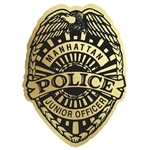 Badge Sticker on Roll | Police | 2 3/8" x 3 1/16" | Foil Papers | Roll of 1000