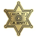 Badge Sticker On Roll | Sheriff | 2 9/16" X 3 1/16" | Foil Papers | Roll Of 1000