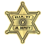 Badge Sticker On Roll | Sheriff | 2 9/16" X 3 1/16" | Foil Papers | Roll Of 1000
