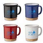 15 oz Campfire Mug With Bamboo Base
