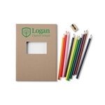 Colored Pencil And Notepad Set 5.75" X 8.25"