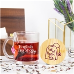 Cozy 11oz Glass Mug/bamboo Lid