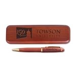 Rosewood Pen Set - 6.5"x1.75" Rectangle