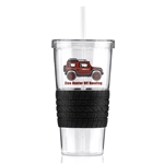 24 oz Burpy Tire Tumbler