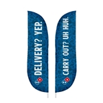 IMPORT 12' Double-Sided Blade Flag with Ground Spike