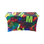 IMPORT 4' Stretch Open-Back Full Color Table Throw