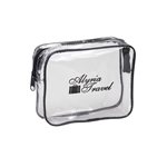 Orangebag Clear Vinyl TSA Friendly Cosmetic Clutch Bag