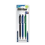 Set of 3 iWriter® Metal Ball Point Pen with Stylus