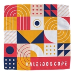 Poly Micro-Peach Bandana 21" x 21" - Full Color