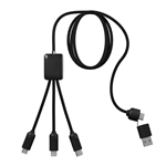 5-in-1 Charging Cable with Light-Up Logo