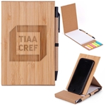 Bamboo Notepad with Sticky Note and Pen