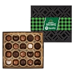 Gourmet Chocolate Truffles Gift Box w/ Full Color Band - 20 pc