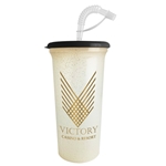 Super Sipper 32 oz Sport Sipper Cup with Gold Glitter