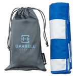 Fairway 15" x 30" Striped Microfiber Sports Towel with Carrying Pouch