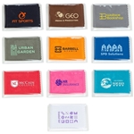 6" x 6" 220GSM Microfiber Cleaning Cloth in Clear PVC Case