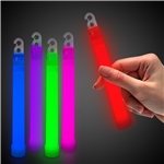 6" Assorted Premium Glow Sticks, 25 Per Bag
