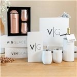 Vinglacé® Wine Bottle Insulator & 2 Glass Gift Set
