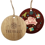 3" Wood Ornament - Round