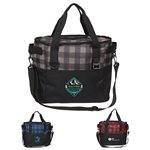 Plaid Insulated Cooler Bag