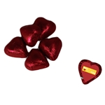 Individually Wrapped Chocolate Hearts