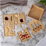 Bamboo 6-in-1 Puzzle Cheese Board Set