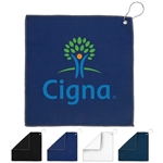 12x12 Recycled Golf Towel with Carabiner