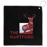 12x12 Recycled Golf Towel with Carabiner