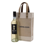 Sonoma Cotton Jute Wine Cooler Bag