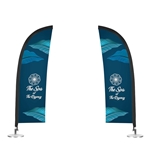 DisplaySplash Tabletop Feather Flag - Double Sided