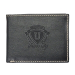 Andrew Philips® Leather Contrast Stitch Billfold Wallet