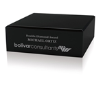JAFFA® Square Black Glass Base
