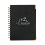 Good Value™ Woven Paper Hardback With Metal Accents Notebook