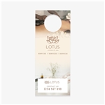 Door Hanger (Front) - with 2" Bottom Perforation - 3.5" x 8.5"