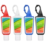 Hand Sanitizer Gel: 1 oz Bottle with Carabiner