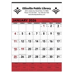 Commercial Contractor Calendar: Red & Black 2026