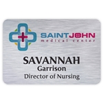 Savannah Custom Metal Name Badge (Custom sized between 6 and 9 sq. in.)