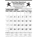 Commercial Contractor Calendar: Grey & Black 2026