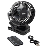 Zephyr Clip Fan with Power Bank, Light & Remote Control