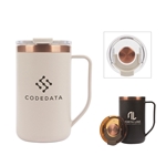 Perka® Guji 15 oz Recycled Steel and Coffee Grounds Mug