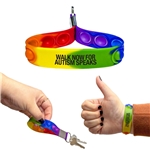 Rainbow Popper Keychain