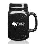 16 oz Savannah Speckle Ceramic Mason Jars