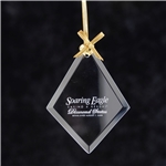 Diamond Jade Glass Ornament