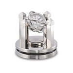 Celestial Silver Gimbal Clock