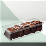 9.5" L X 3.5" W X 2.25" H Clear Plastic Box