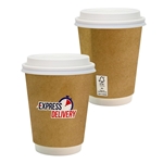 12 oz Full Color Dusky Paper Cup With Lid